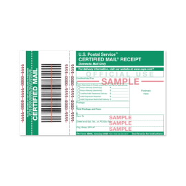 Qualified Mail® Receipt Forms