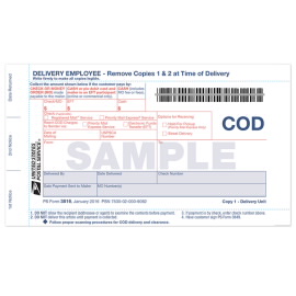 Collect off Delivery Forms