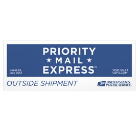 Priority Mail Express® Outside Pressure Sensitive Labels